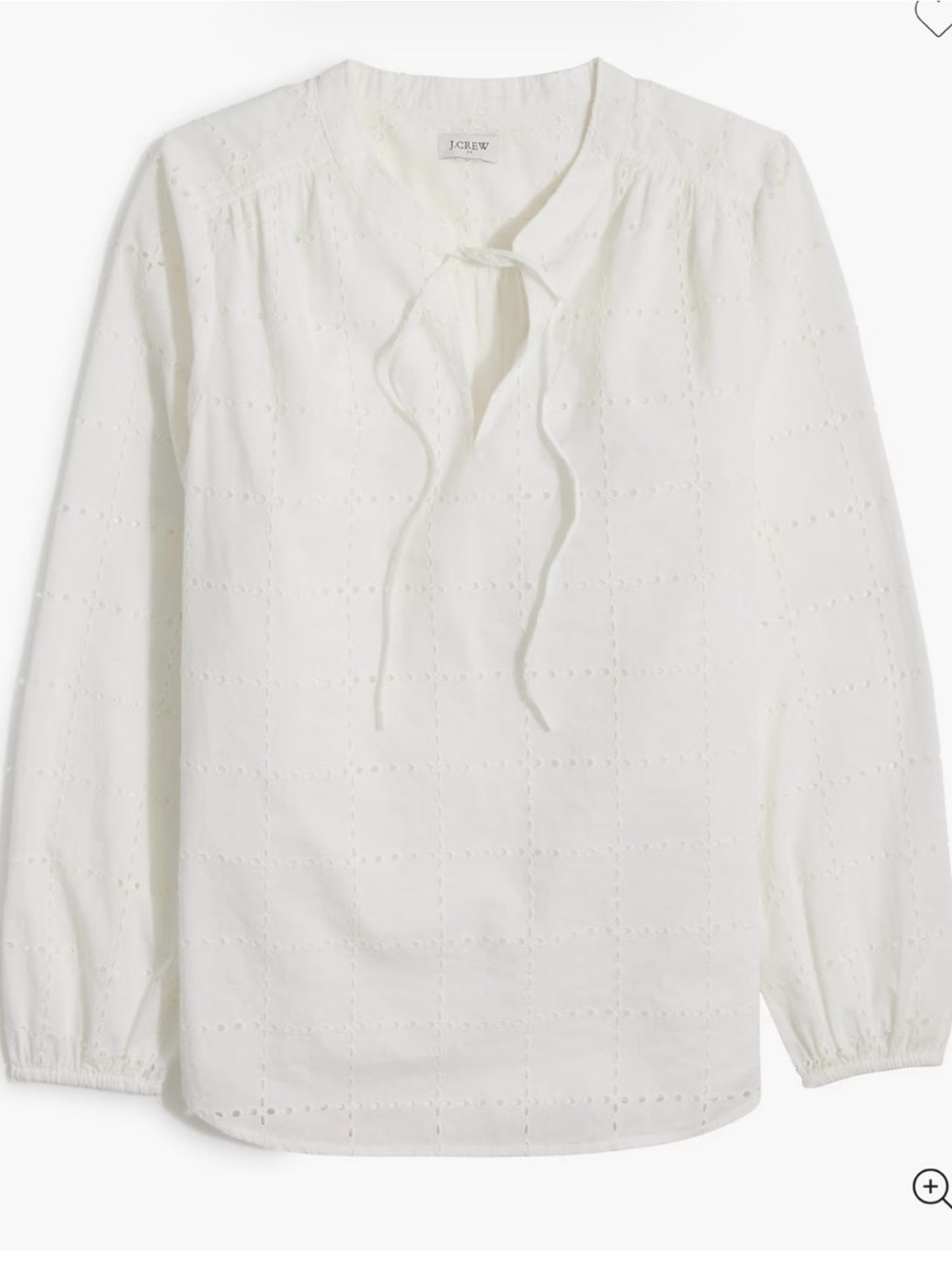 J. Crew Factory eyelet top